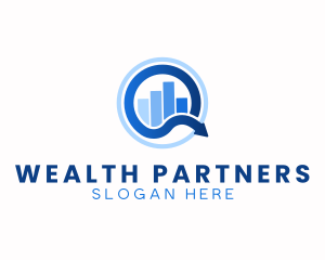 Stocks Graph Finance logo design