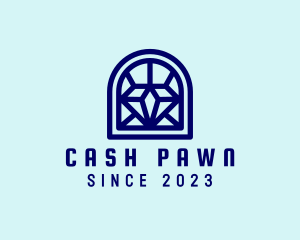 Pawn - Diamond Arch Window logo design