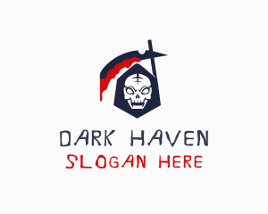 Bloody Grim Reaper logo design