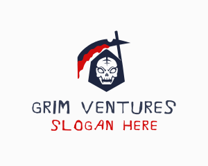 Grim - Bloody Grim Reaper logo design