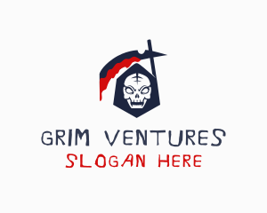 Bloody Grim Reaper logo design