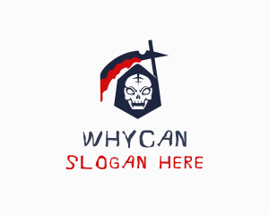 Scary - Bloody Grim Reaper logo design