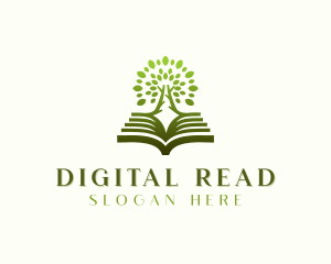 Ebook - Tree Book Review Center logo design