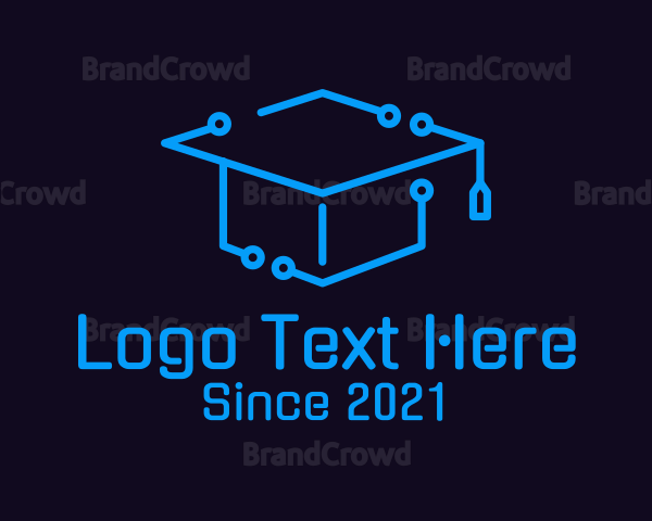 Tech Graduation Cap Logo