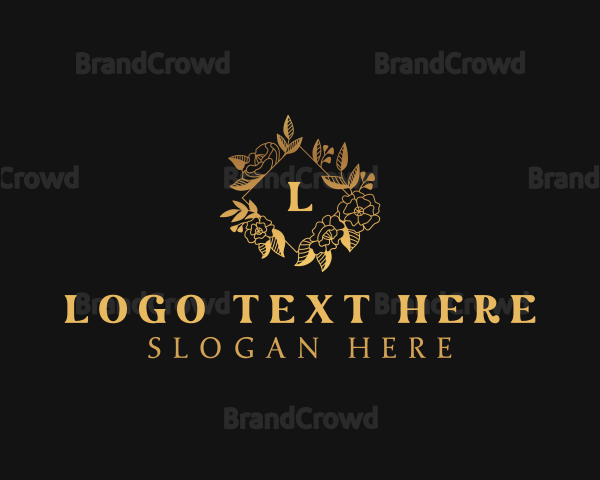 High End Floral Wedding Decor Logo