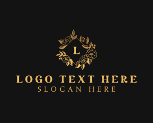 High End Floral Wedding Decor Logo