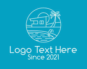 Recreation - White Beach Resort logo design