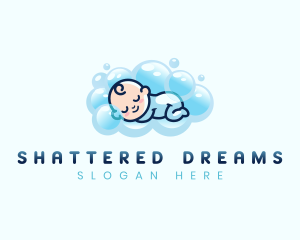 Baby Sleeping Bubble logo design