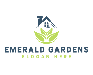 Home Garden Plant logo design