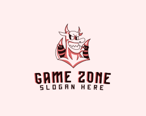 Tough Smiling Demon logo design