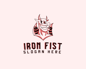 Tough Smiling Demon logo design