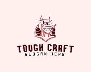 Tough Smiling Demon logo design