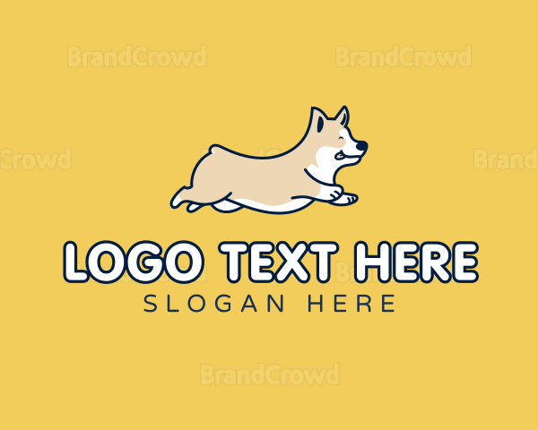 Happy Running Dog Logo | BrandCrowd Logo Maker