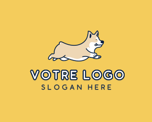 Happy Running Dog Logo
