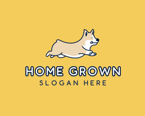 Domestic - Happy Running Dog logo design