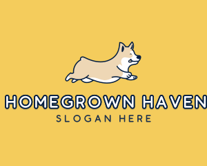 Domestic - Happy Running Dog logo design