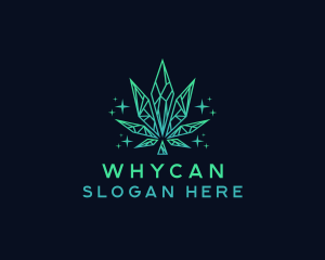 Crystal Weed Cannabis Logo