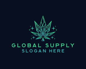 Supply - Crystal Weed Cannabis logo design