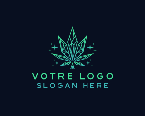 Supply - Crystal Weed Cannabis logo design
