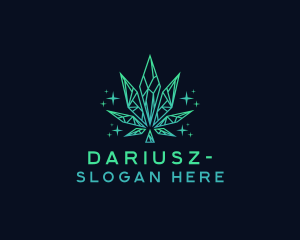 Drugs - Crystal Weed Cannabis logo design