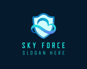 Airforce - Protection Shield Cloud logo design