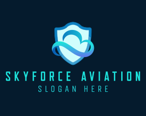 Airforce - Protection Shield Cloud logo design