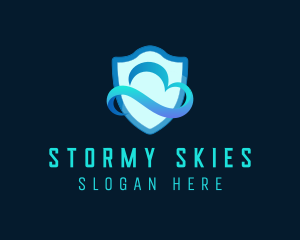 Protection Shield Cloud logo design