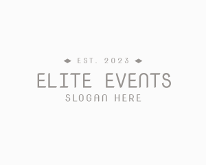 Events - Luxury Diamond Wordmark logo design