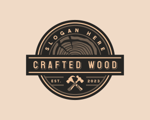 Wood Hammer Carpentry logo design