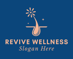 Rejuvenation - Floral Hair Dermatology logo design