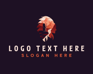 Headdress - Tribal Chief Warrior logo design