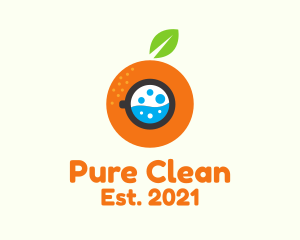 Bleach - Orange Washing Machine logo design