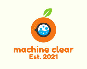 Orange Washing Machine  logo design