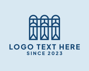 Blue - Construction Window Company logo design