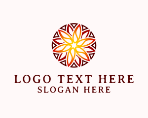 Decorative - Sun Mandala Ornament logo design