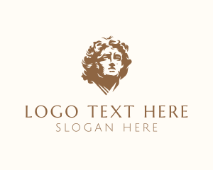 Mythology - Mediterranean Human Sculpture logo design