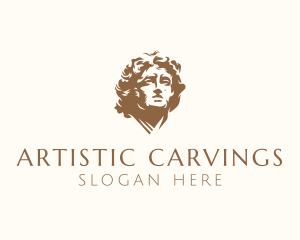 Mediterranean Human Sculpture  logo design