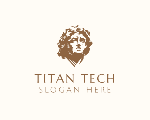 Mediterranean Human Sculpture  logo design