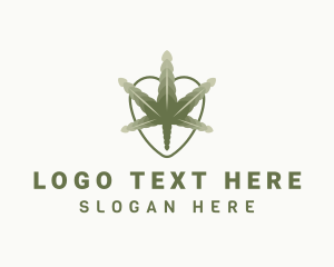 Plantation - Cannabis Leaf Plant logo design