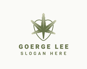 Cannabis Leaf Plant Logo