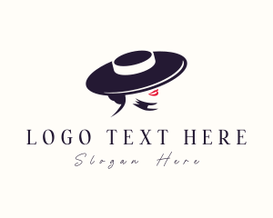 Lady - Woman Hat Couturier logo design