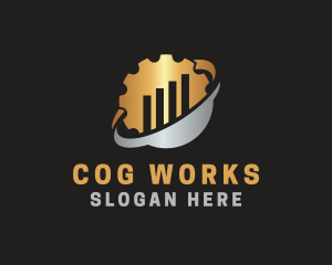 Cog Financial Graph  logo design