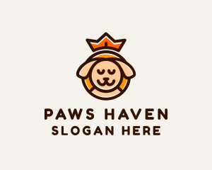 Crown Dog Pet  logo design