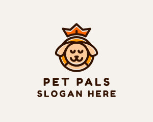 Crown Dog Pet  logo design