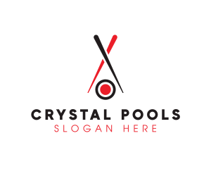 Pool - Billiard Sushi Game logo design