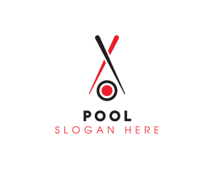 Billiard Pool Game logo design