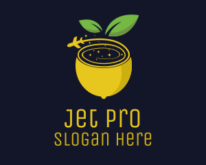Jet - Lemon Jet Flight logo design