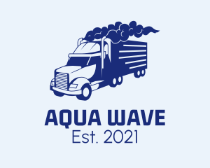 Haulage Transport Truck logo design