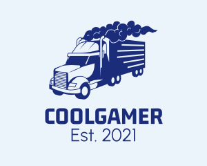 Smoke - Haulage Transport Truck logo design