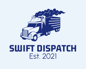 Dispatch - Haulage Transport Truck logo design